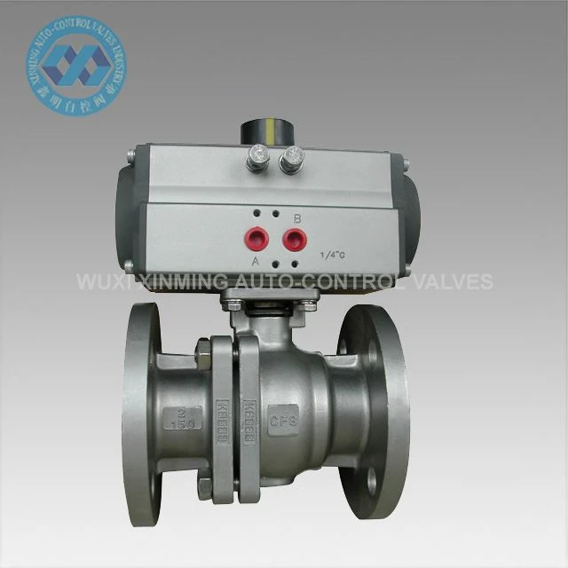 Valv tal-ballun ta 'l-istainless steel flanġ
