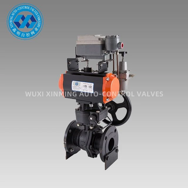 Attwatur Pnewmatiku WCB Flanġ Ball Valve