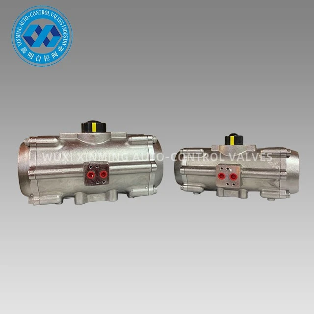 High Quality Stainless Steel Pneumatic Rack And Pinion Actuator 90 Degree