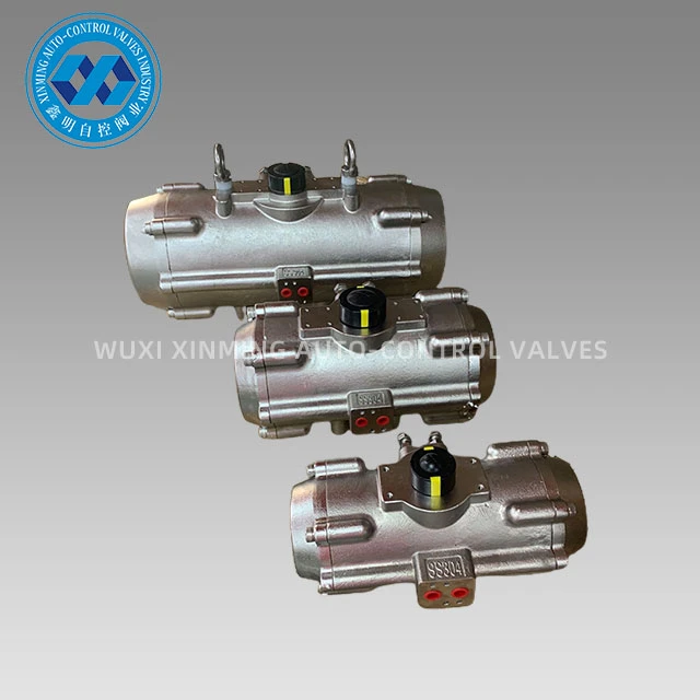 Stainless Steel Rack Pnewmatiku U Pinion Actuator 90 Grad