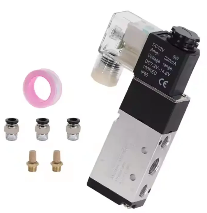 Valv tas-solenojd pnewmatiku 5 mod 2- Kontroll tal-Pożizzjoni AIR 12V