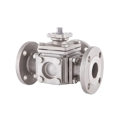 3 Way Ball Valve B'180 Grad Dawwar Attwatur Pnewmatiku