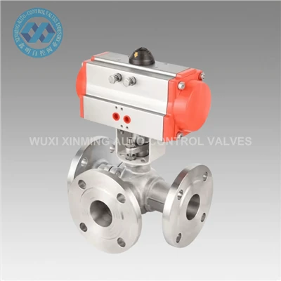 Valv tal-ballun tal-istainless steel acumatic acumatic bi tliet direzzjonijiet