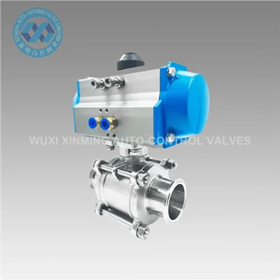Azzar Stainless Sanitarju 304 316 Valv tal-Ball