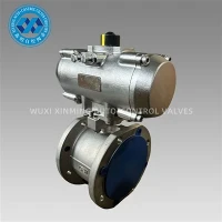 Valv tal-ballun tal-flanged pnewmatiku li jaġixxi waħdieni
