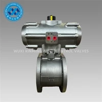 Stainless Steel Wafer Ball Valve B'Attwatur Pnewmatiku